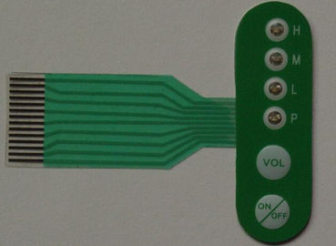 Eco Green PET / PC Single Membrane Switch / Metal Dome Membrane Switch