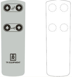 White Light Weight Tactile Membrane Switch Control Overlay with Silk screen Printed