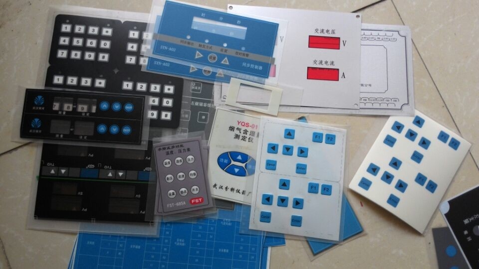 Custom Made PCB LED Membrane Switch Panel With Flat Cable 250V DC
