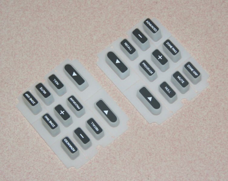 Corrosion Resistance 3m Adehsive Membrane Switch Moisture Proof Silicone Rubber Keypad