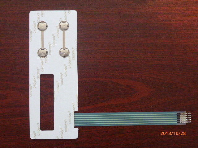 Tactile Thin Film 4 Keys LED Membrane Switch 0.05mm - 1.0mm With LED Window